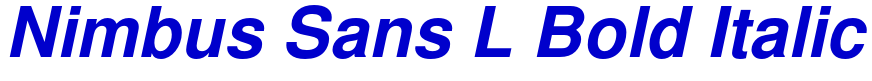 Nimbus Sans L Bold Italic الخط